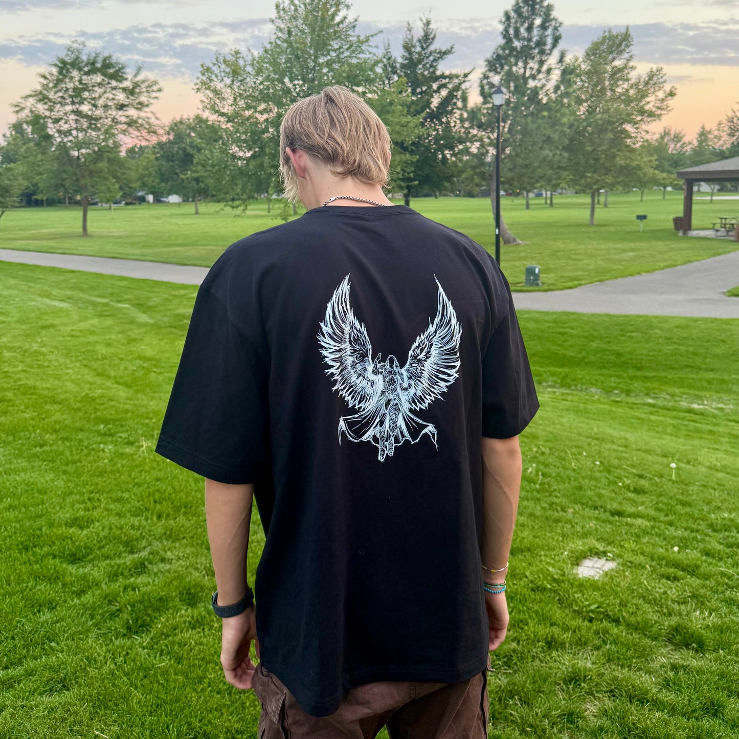 Guardian Angel - Sketch Tee - Black