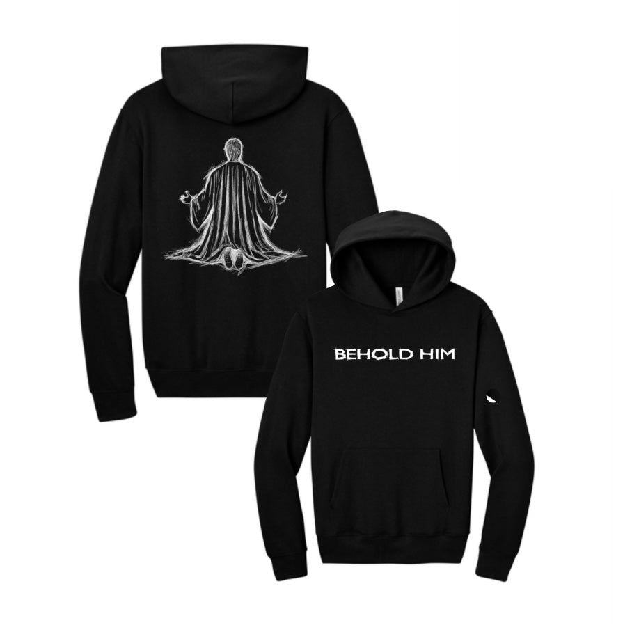 Behold Him - Black - Sketch Hoodie